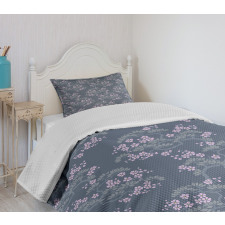 Japanese Plum Blossoms Bedspread Set