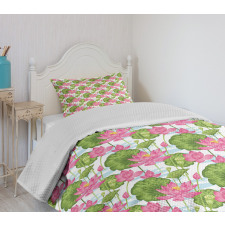 Japanese Nature Scene Bedspread Set