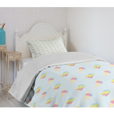 Pastel Hipster Summer Bedspread Set