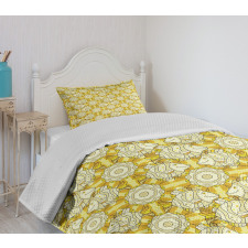 Striped Fishes Bedspread Set