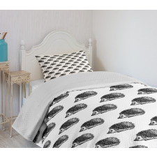 Sketchy Animal Pattern Bedspread Set