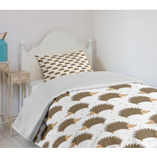 Cartoon Porcupines Bedspread Set