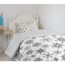 Line Winter Motifs Bedspread Set