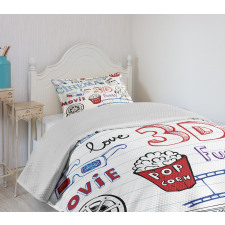 Notebook Doodle Bedspread Set