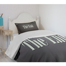 End Words Bedspread Set