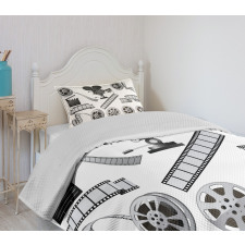 Greyscale Reel Bedspread Set