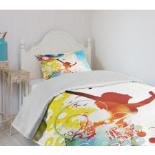 Abstract Woman Bedspread Set