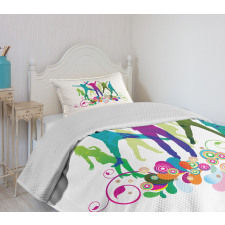 Teen Dance Floral Vivid Bedspread Set
