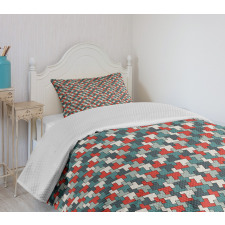 Simple Puzzle Mosaic Bedspread Set