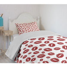 Pop Art Lipstick Stain Bedspread Set