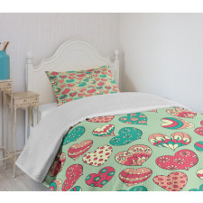 Colorful Love Cheers Bedspread Set