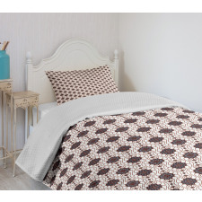 Japanese Style Motifs Pattern Bedspread Set