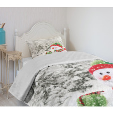 Snowy Woodland Holiday Bedspread Set