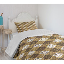 Damask and Swirls Bedspread Set