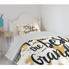 Beige Dots and Swirls Bedspread Set