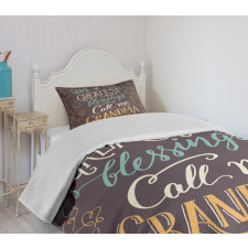 Greatest Words Bedspread Set