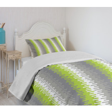 Wavy Vertical Stripes Bedspread Set