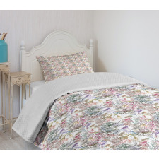 Spring Scroll Bedspread Set