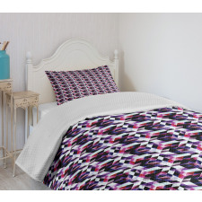 Fractal Grid Vibrant Bedspread Set