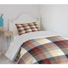 Colorful Quilt Motif Abstract Bedspread Set