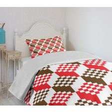 Vintage Geometric Art Bedspread Set