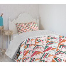 Watercolor Triangles Bedspread Set