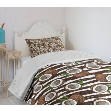 Exotic Coconut Jungle Bedspread Set