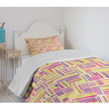 Doodle Art Colorful Bedspread Set