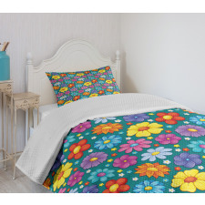Fresh Spring Baby Pattern Bedspread Set