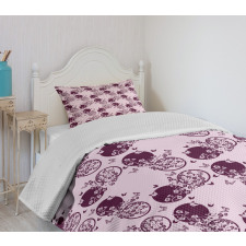 Sakura Blossom Pattern Bedspread Set