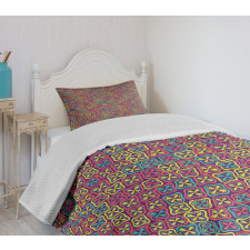 Clovers in Squares Bedspread Set