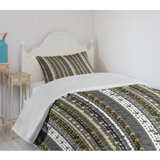 Retro Revival Line Art Bedspread Set