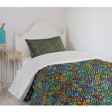 Geometrical Mosaic Bedspread Set