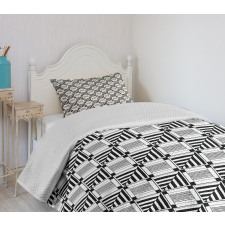 Abstract Sqaure Bedspread Set
