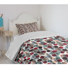 Vintage Polka Dot Design Bedspread Set