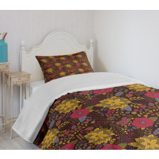 Botanical Pattern Bedspread Set