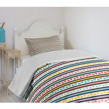 Stripes Triangles Bedspread Set