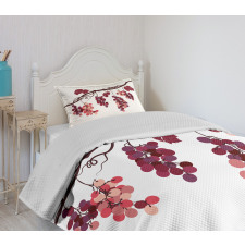 Vine Colorful Grapes Bedspread Set