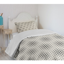 Geometric Triangles Tile Bedspread Set