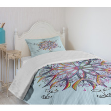 Doodle Motif Bedspread Set