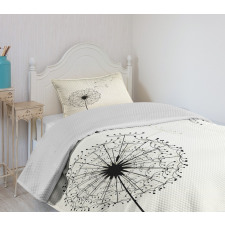 Flying Seeds Flower Bedspread Set