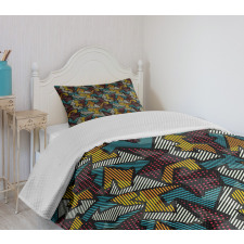 Abstract Urban Design Bedspread Set