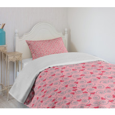 Hearts and Swirls Bedspread Set