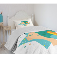 Woman and Horn Bedspread Set