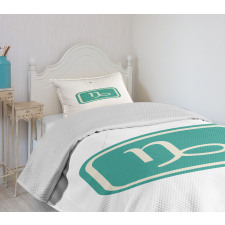 Bicolor Sign Bedspread Set