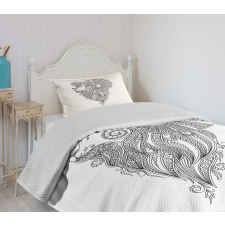 Zentangle Ram Doodle Bedspread Set
