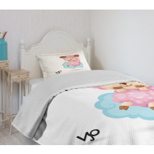 Cartoon Sheep Kids Bedspread Set