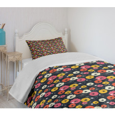 Colorful Spring Blooms Bedspread Set