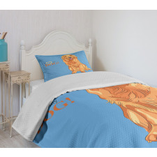 I Love My Dog Bedspread Set