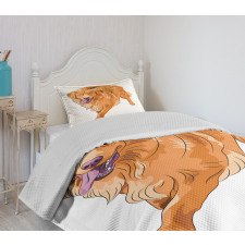 Playful Dog Bedspread Set